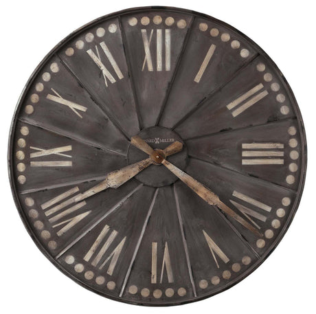Howard Miller Stockard Wall Clock 625-630 ? Oversized Recessed Metal with Quartz Movement