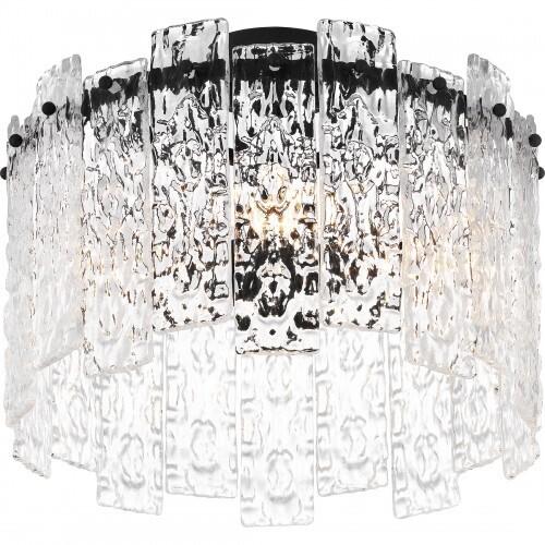 Quoizel PCCAS1716MBK Caspian Semi flush 4 lights matte black Semi-Flush Mount