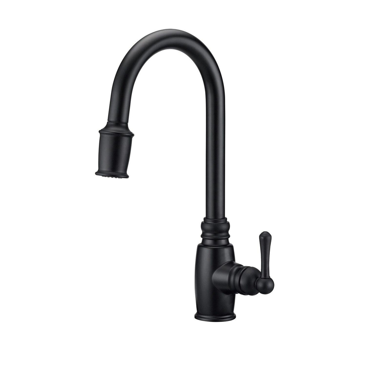 Gerber D454057BS Satin Black Opulence Single Handle Pull-down Kitchen Faucet