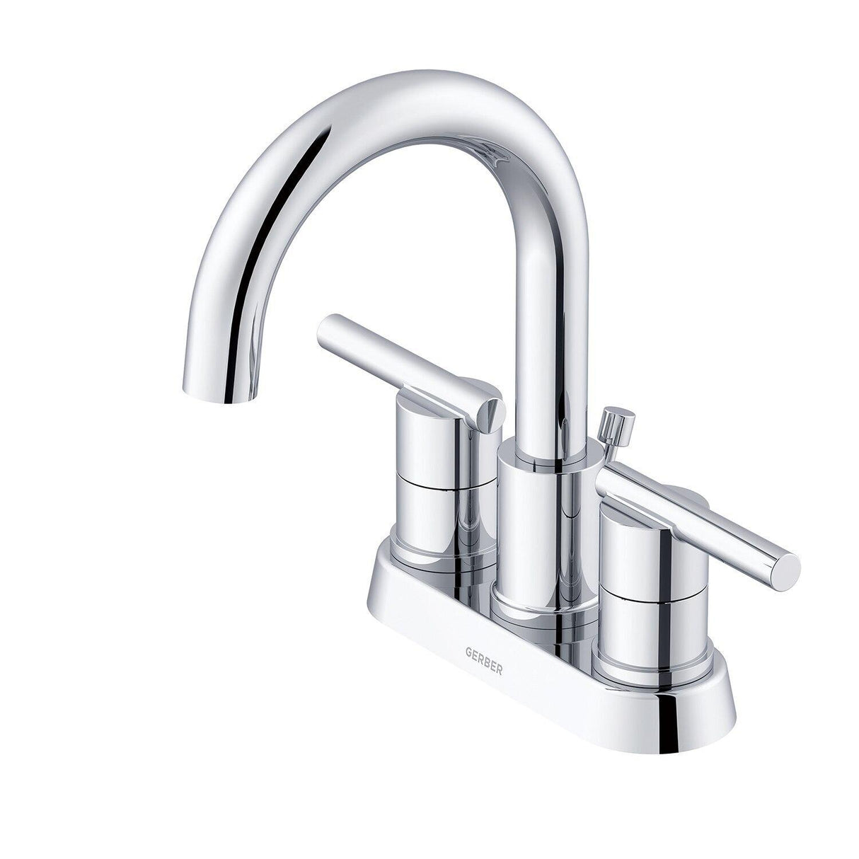 Gerber D307158BS Parma Two Handle Centerset Bathroom Faucet With Metal Pop-up DRA...