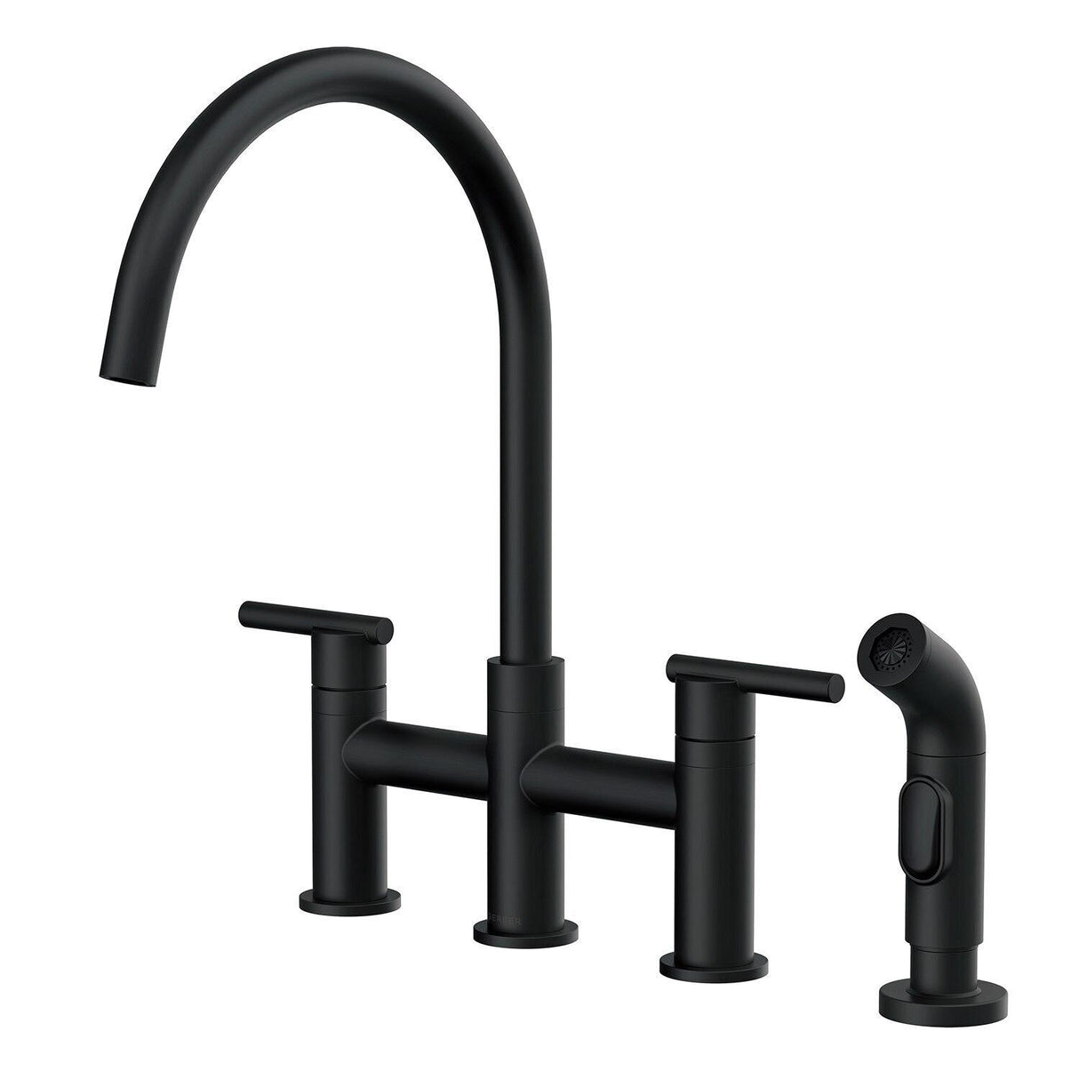 Gerber D424458BS Satin Black Parma Two Handle Bridge Faucet