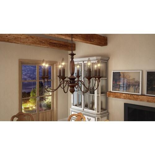 Quoizel HK5008TC Holbrook Chandelier tuscan brown 8lts Chandelier