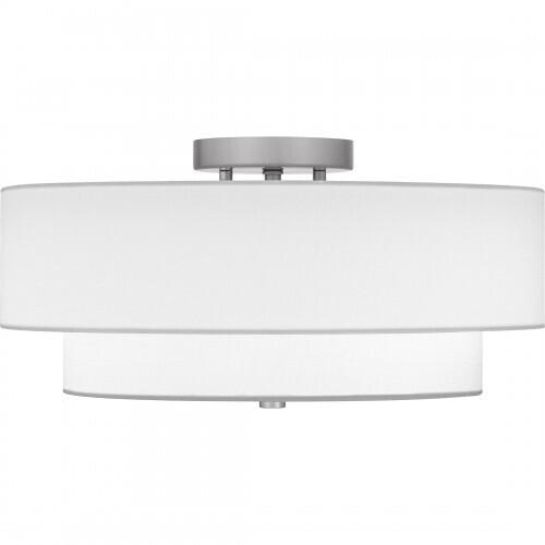 Quoizel QSF6177BN Quoizel Semi-Flush Mount Semi flush 2 lights brushed nickel. Semi-Flush Mount