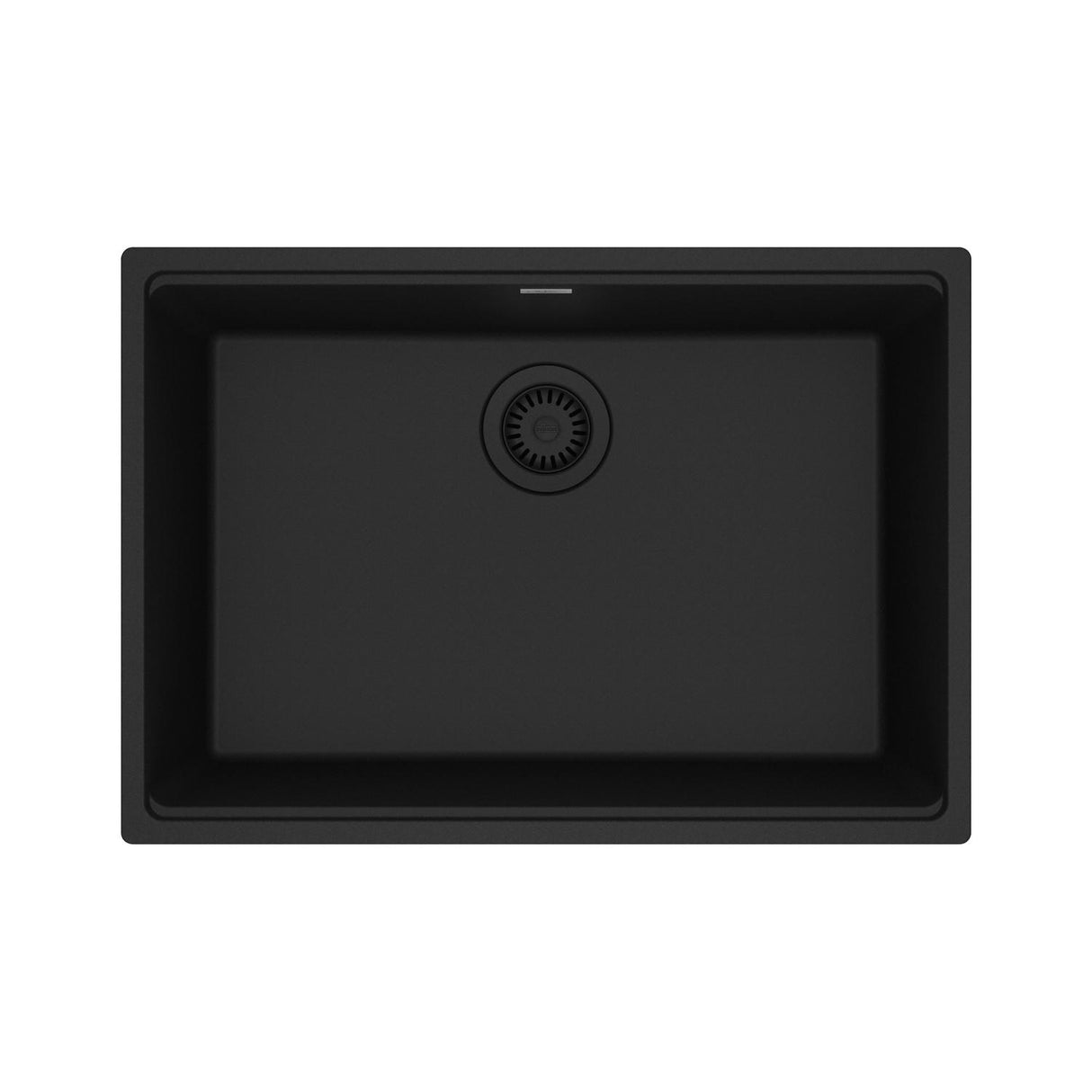 FRANKE MAG11025-MBK Maris Undermount 27-in x 19-in Granite Single Bowl Kitchen Sink in Matte Black In Matte Black