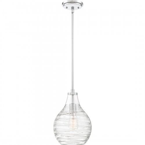 Quoizel QPP4019C Genie Mini pendant 1 light polish chrome Mini Pendant