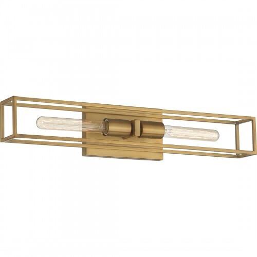 Quoizel LGN8624WS Leighton Bath 2 lights weathered brass Bath Light