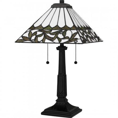 Quoizel TF16135MBK Tiffany Table lamp tiffany 2 lights matte black Table Lamp