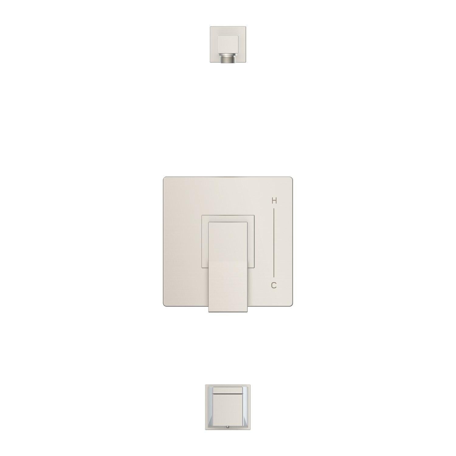 Gerber D500019LSBNTC Brushed Nickel Avian Tub & Shower Trim Kit, Without Showerhead