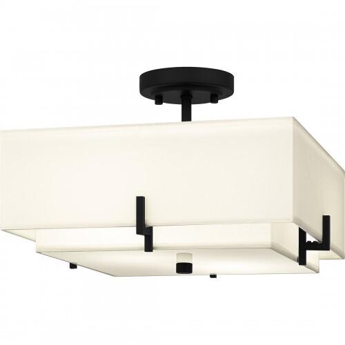 Quoizel QSF6178MBK Quoizel Semi-Flush Mount Semi flush 2 lights matte black Semi-Flush Mount