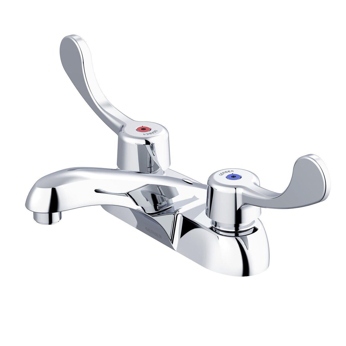 Gerber GC044541 Chrome Commercial Two Handle Centerset Lavatory Faucet W/ Wrist BLA...