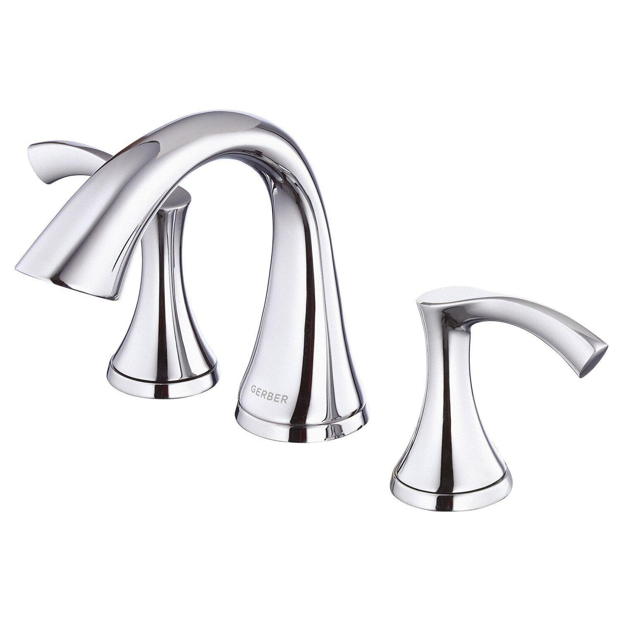Gerber D304222 Chrome Antioch Two Handle Widespread Lavatory Faucet