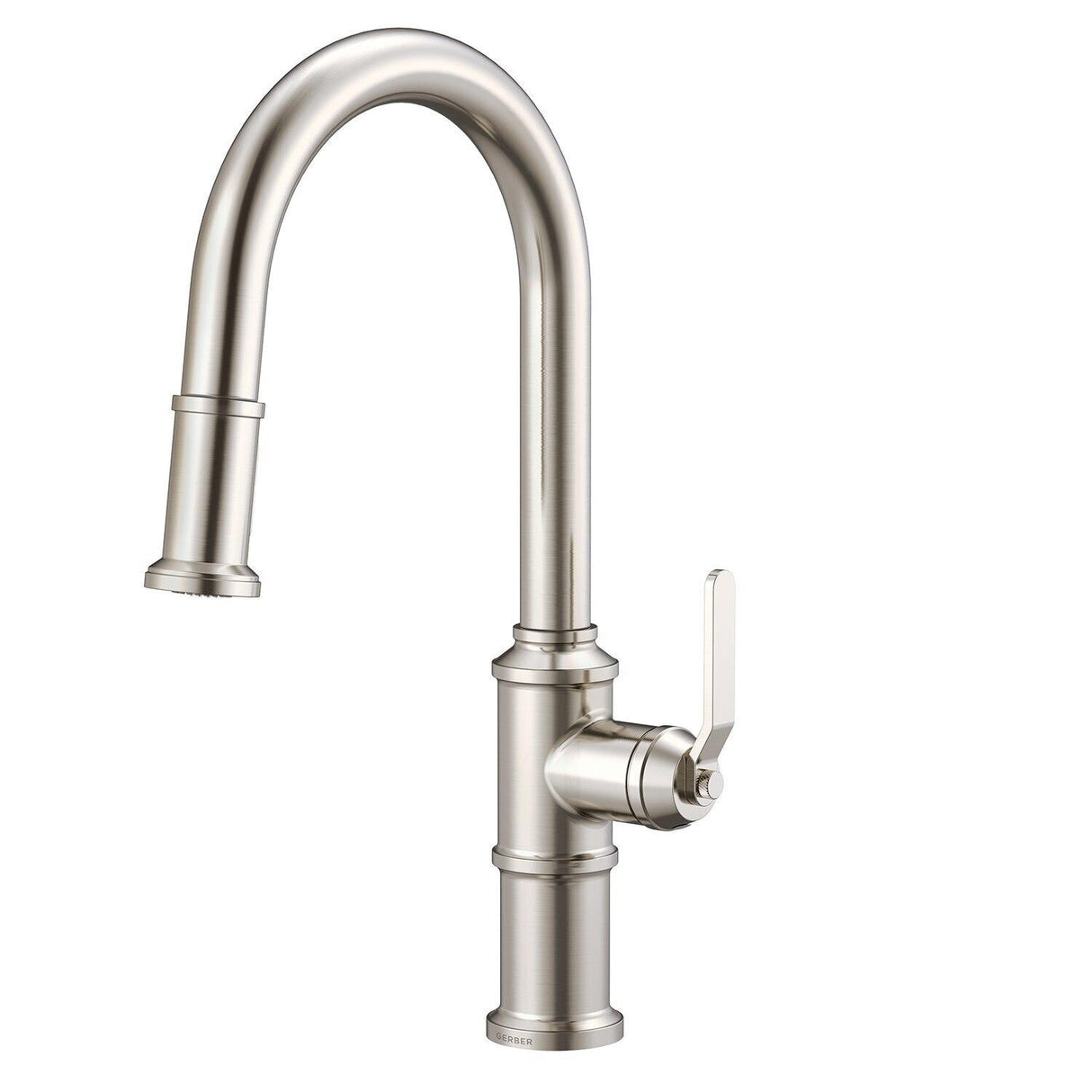 Gerber D454437 Chrome Kinzie Single Handle Pull-down Kitchen Faucet