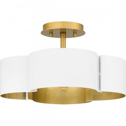 Quoizel BSM1714W Balsam Semi flush 4 lights white Semi-Flush Mount