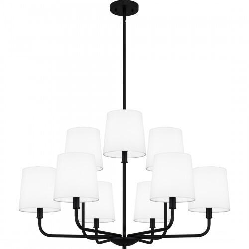 Quoizel GGR5032MBK Gallagher Chandelier 9 lights matte black Chandelier