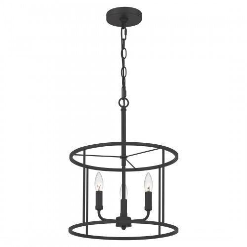 Quoizel ABR2814MBK Abner Pendant 3 light matte black Pendant