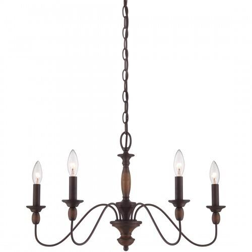 Quoizel HK5005TC Holbrook Chandelier tuscan brown 5lts Chandelier