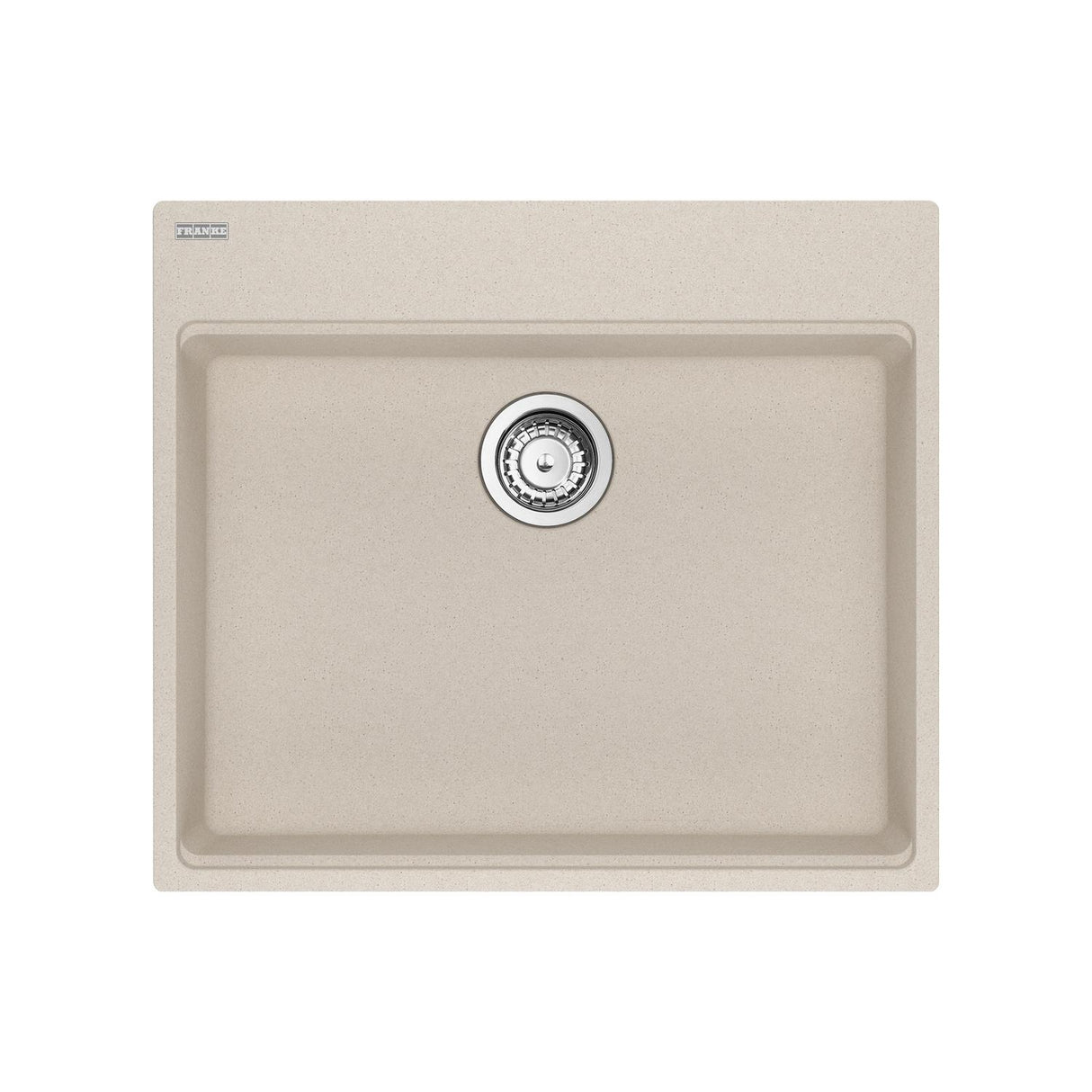 FRANKE MAG61023ADA-CHA-S Maris Topmount 25-in x 22-in Granite ADA Single Bowl Kitchen Sink in Champagne In Champagne