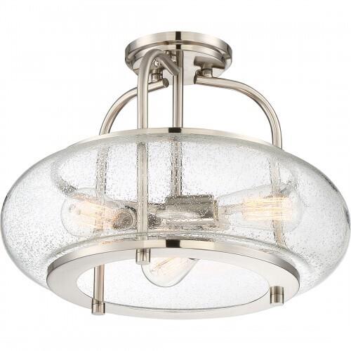 Quoizel TRG1716BN Trilogy Semi flush brsh nikl Semi-Flush Mount