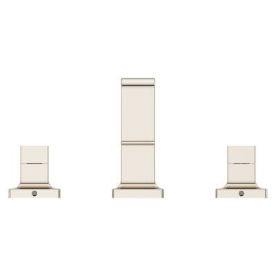 Polished Nickel 2-handle 8 Widespread Ribbon Spout Bath Faucet LG49-VRV1D