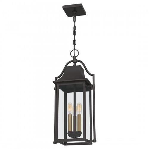 Quoizel MAN1911WT Manning Outdoor hanging 3 light western bronze Outdoor