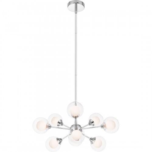 Quoizel PCSB5009C Spellbound 9 light chandelier chrome Chandelier