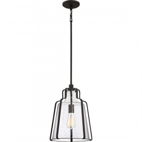Quoizel QF5228RK Haverford Pendant 1 light rustic black Pendant
