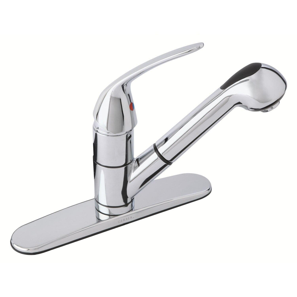 Gerber G0040545W Chrome Maxwell Se Single Handle Pull-out Kitchen Faucet