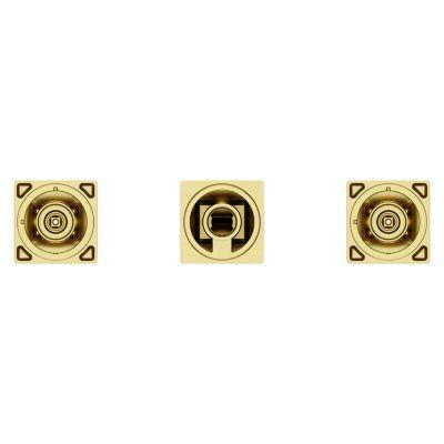 Brushed Gold 2-handle 8" Widespread Wall Mount Bathroom Faucet WITH... LG49-VRV3BG