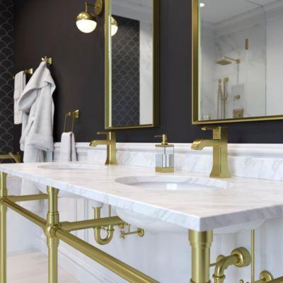 Brushed Gold Park Avenue Single Control, Centerset Bath Faucet LG42-FE0BG