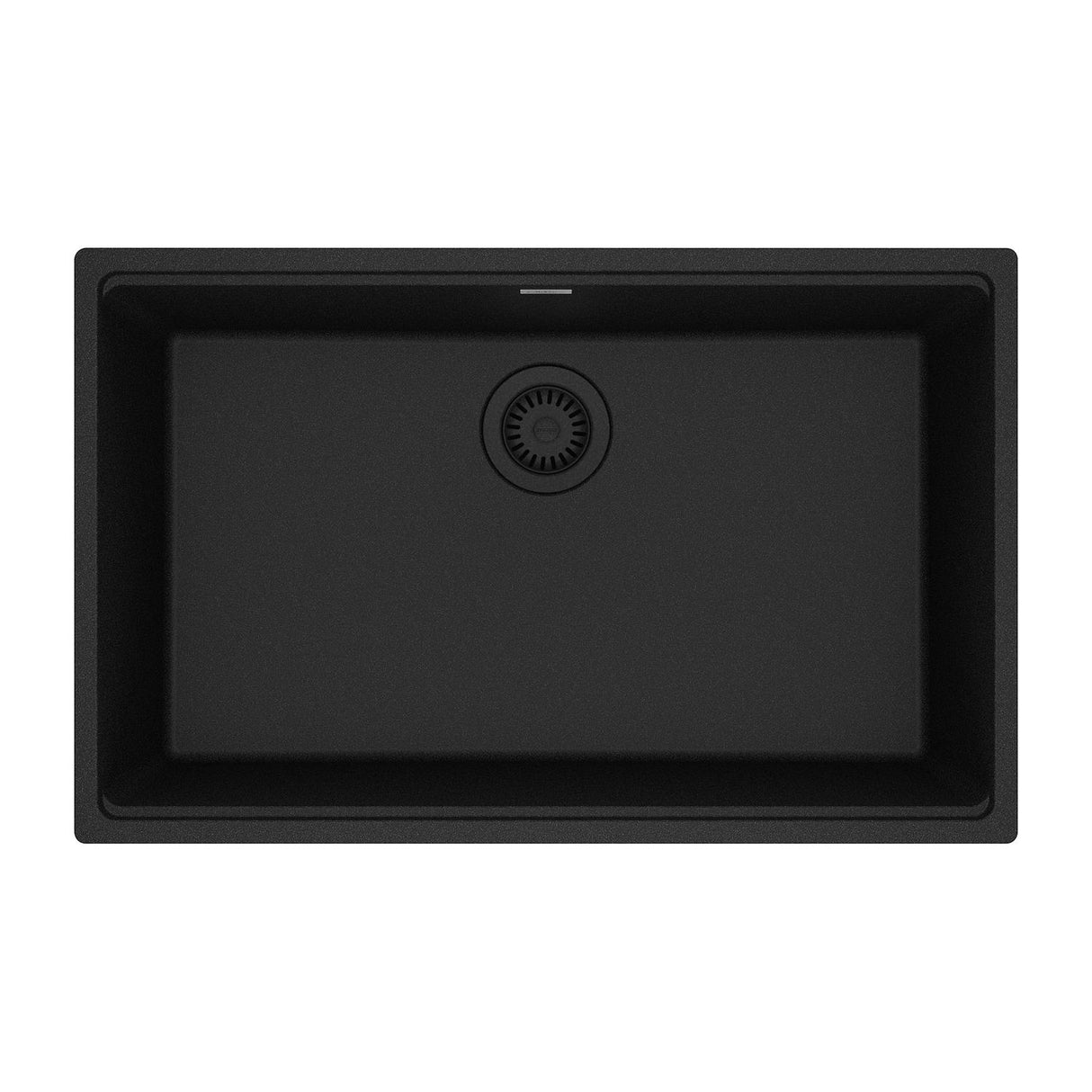 FRANKE MAG11028-ONY Maris Undermount 33-in x 22-in Granite Single Bowl Kitchen Sink in Onyx In Onyx