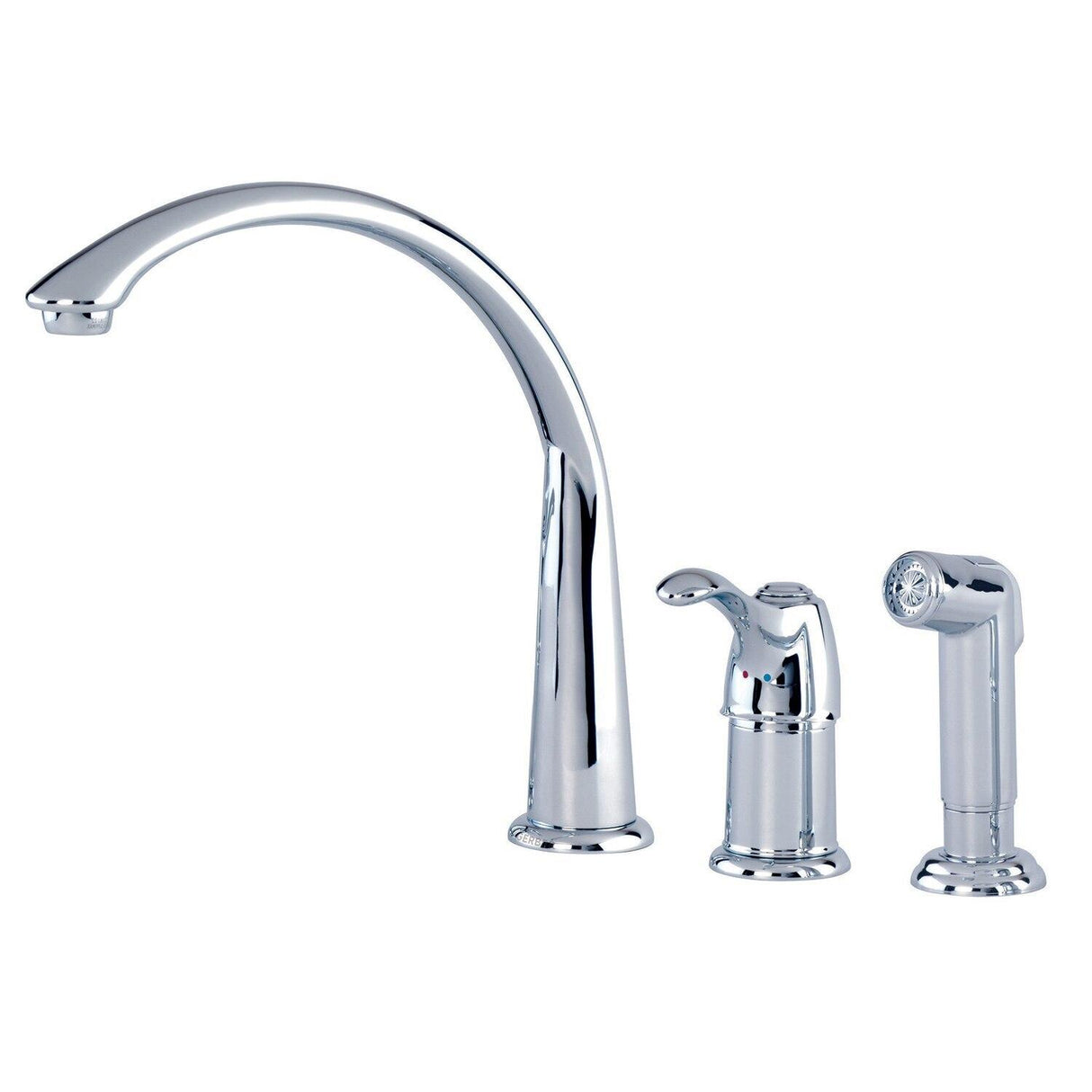 Gerber G0040103 Chrome Allerton Single Handle Hi-arc Kitchen Faucet W/ Spray 1.75GP...