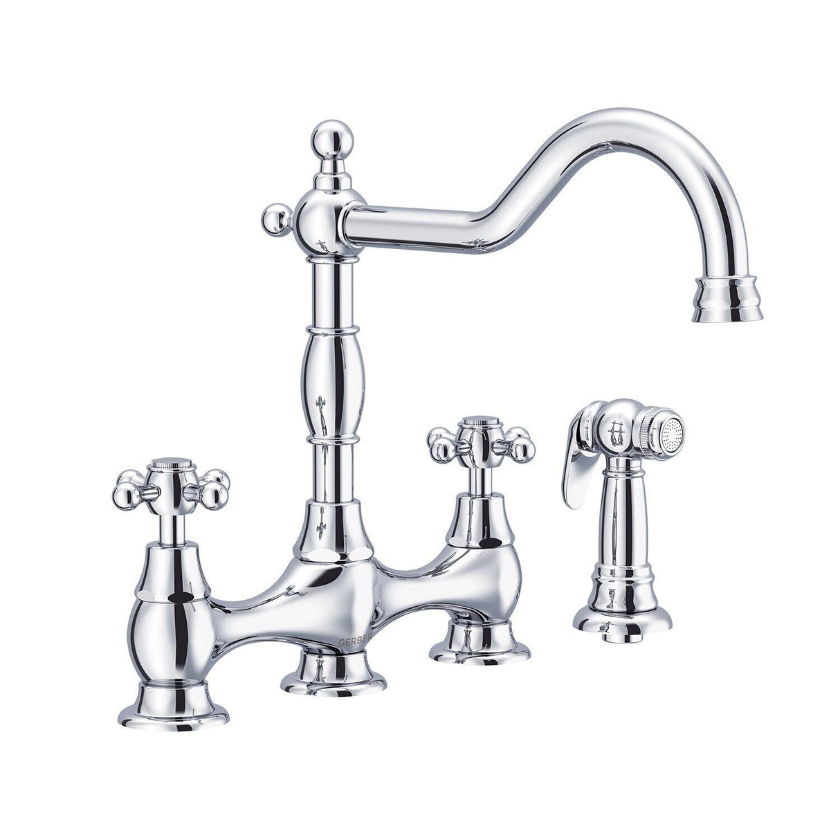 Gerber D404457BS Satin Black Opulence Two Handle Bridge Faucet