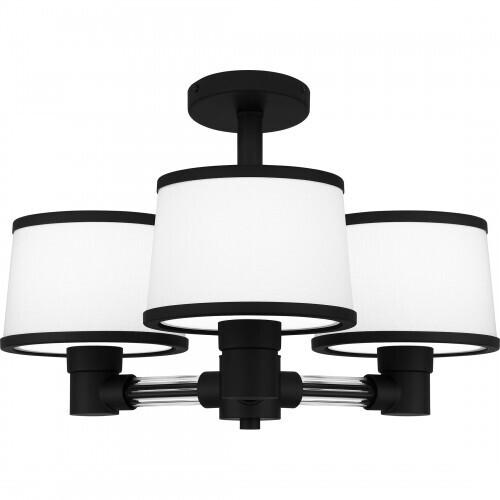 Quoizel KYL1722MBK Kylen Semi flush 3 lights matte black Semi-Flush Mount