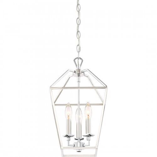 Quoizel AVY5203PK Aviary 3 light foyer plshd nkl Pendant