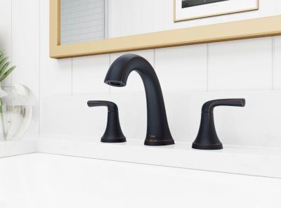 Pfister Tuscan Bronze 2-handle 8" Widespread Bathroom Faucet LG49-MCA0Y