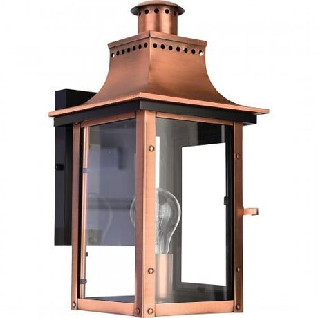 Quoizel CM8408AC Chalmers Outdoor wall lantern aged copr Outdoor Lantern