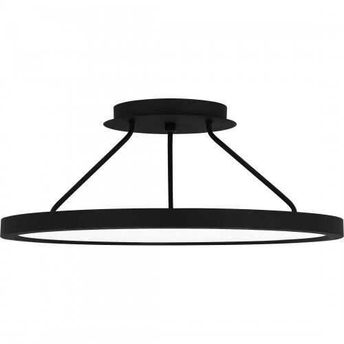 Quoizel OST1820EK Outskirts Semi flush led light earth black Semi-Flush Mount