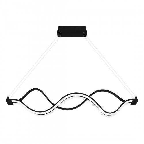 Quoizel PCBLR138MBK Bleecker Linear chandelier led light matte black Island Light