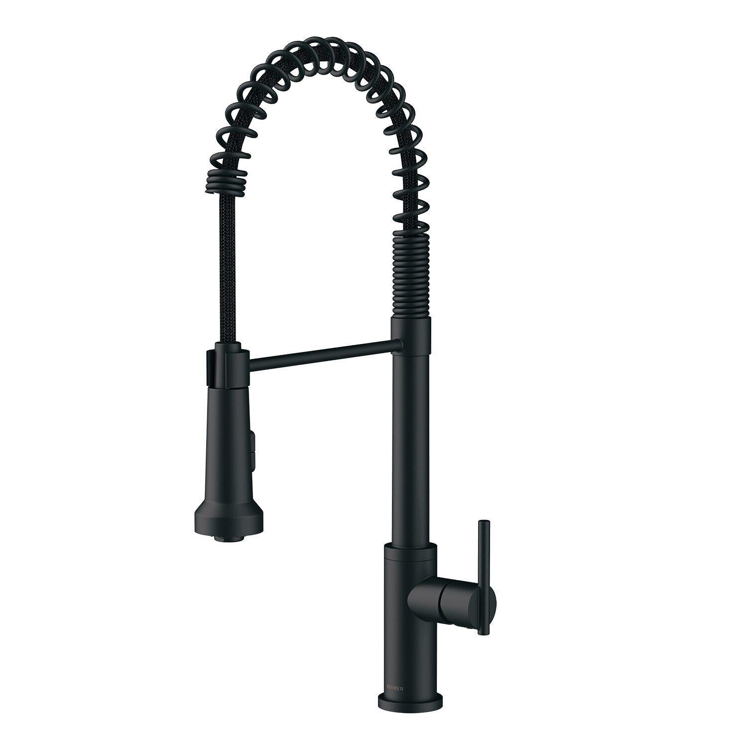 Gerber D454258 Parma Pre-rinse Single Handle Spring Pull-down Kitchen Faucet - ...