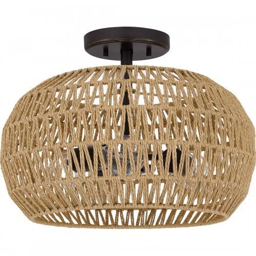 Quoizel QSF4034PN Quoizel Semi-Flush Mount Semi flush 3 lights palladian bronze Semi-Flush Mount