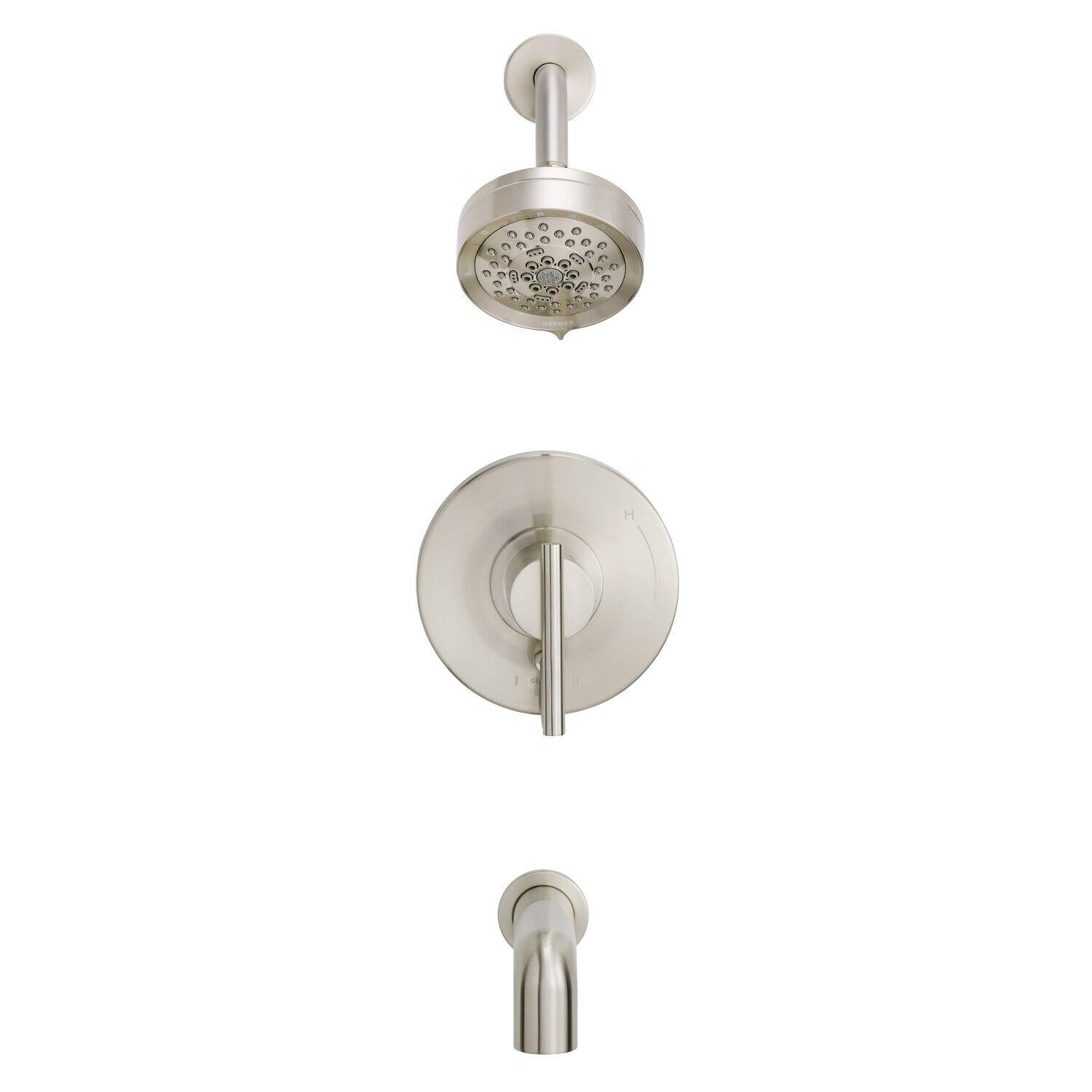 Gerber D511058TC Chrome Parma Tub & Shower Trim Kit, 1.75GPM