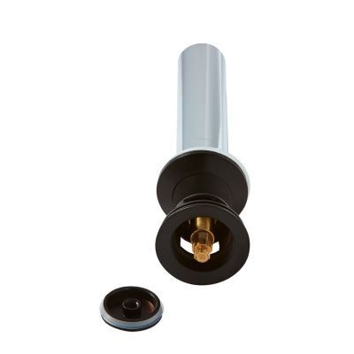 Pfister Matte Black Push and Seal All Metal Drain 972-101B