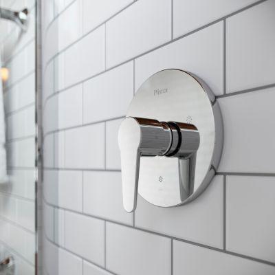 Pfirst Modern Valve, Trim Only in Polished Chrome