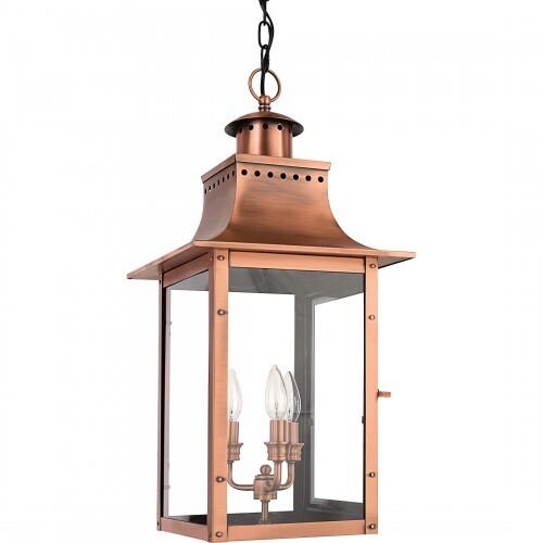 Quoizel CM1912AC Chalmers Outdoor hang lantern aged copr Outdoor Lantern