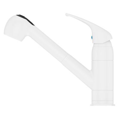 Pfister White Pfirst Series 1-handle, Pull-out Kitchen Faucet G133-10WW