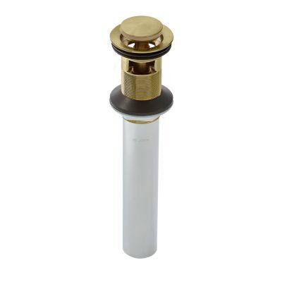 Pfister Brushed Gold Push and Seal All Metal Drain 972-101BG