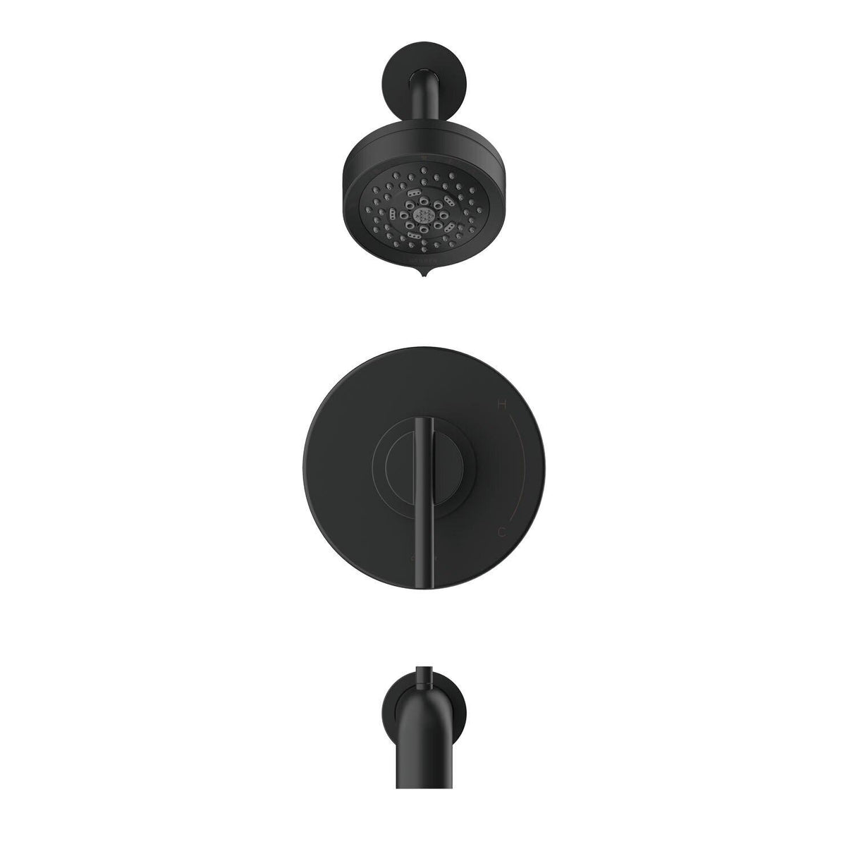 Gerber D511658BNTC Parma Tub & Shower Trim Kit, 1.75GPM - Brushed Nickel