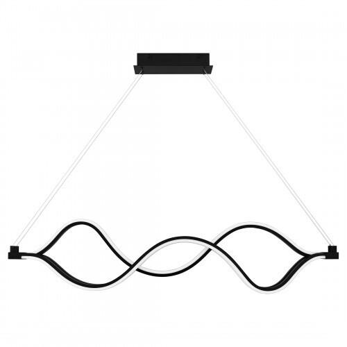 Quoizel PCBLR138MBK Bleecker Linear chandelier led light matte black Island Light