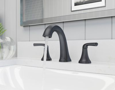 Pfister Matte Black 2-handle 8" Widespread Bathroom Faucet LG49-MCA0B