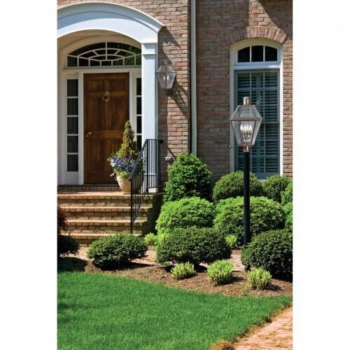 Quoizel RO9014AC Rue De Royal Outdoor post lntrn aged copper Outdoor Lantern